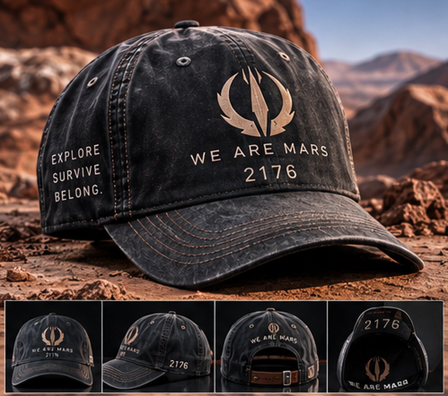 Mars 2176 Baseball Cap, product photograph