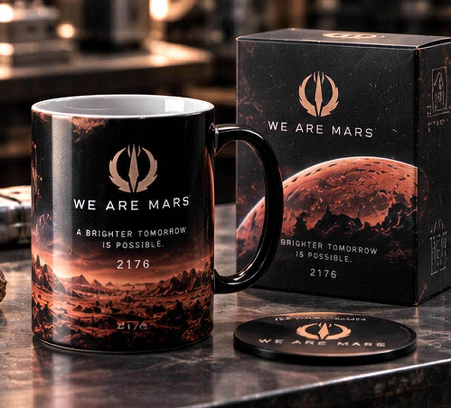 We Are Mars Collector Mug, product photograph