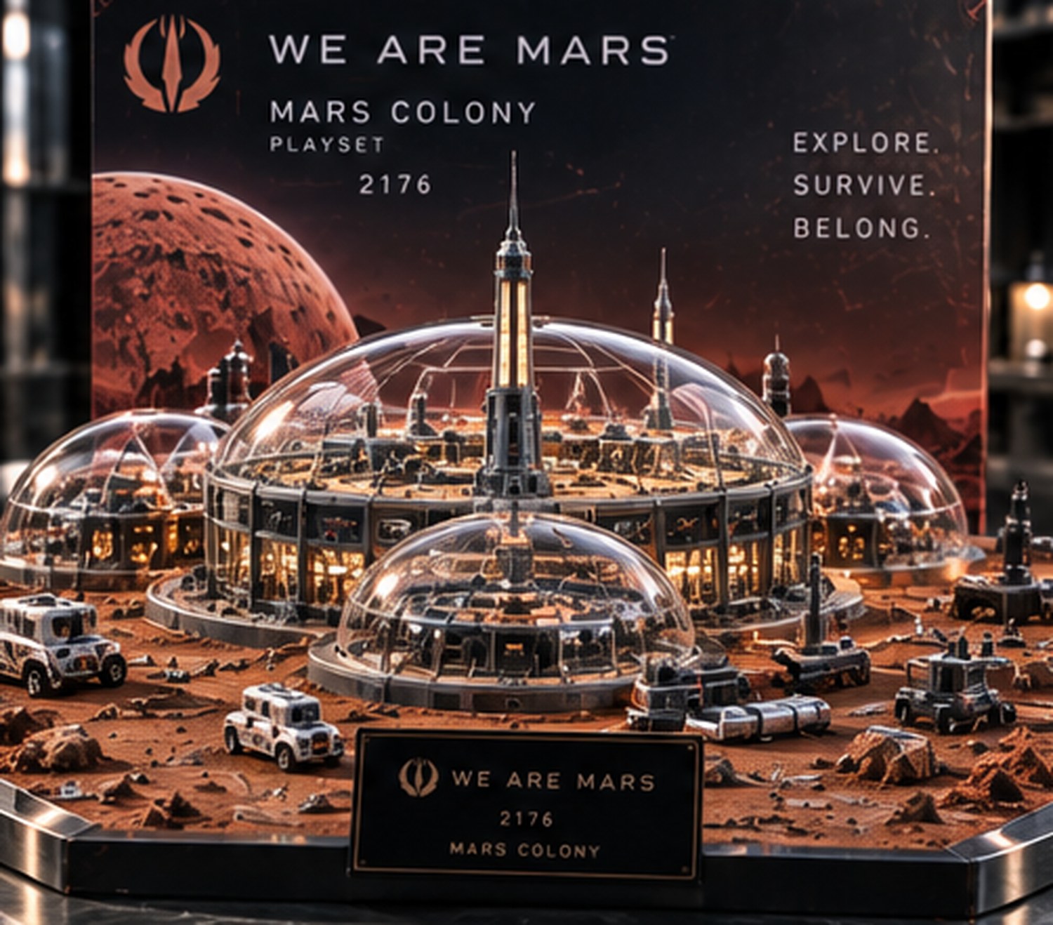 Mars Dome Colony Playset, product photograph