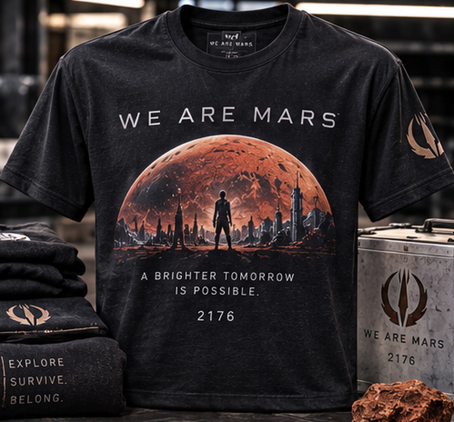 We Are Mars Logo T-Shirt, product photograph