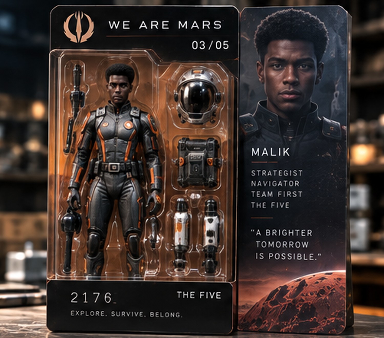 Malik Action Figure, product photograph