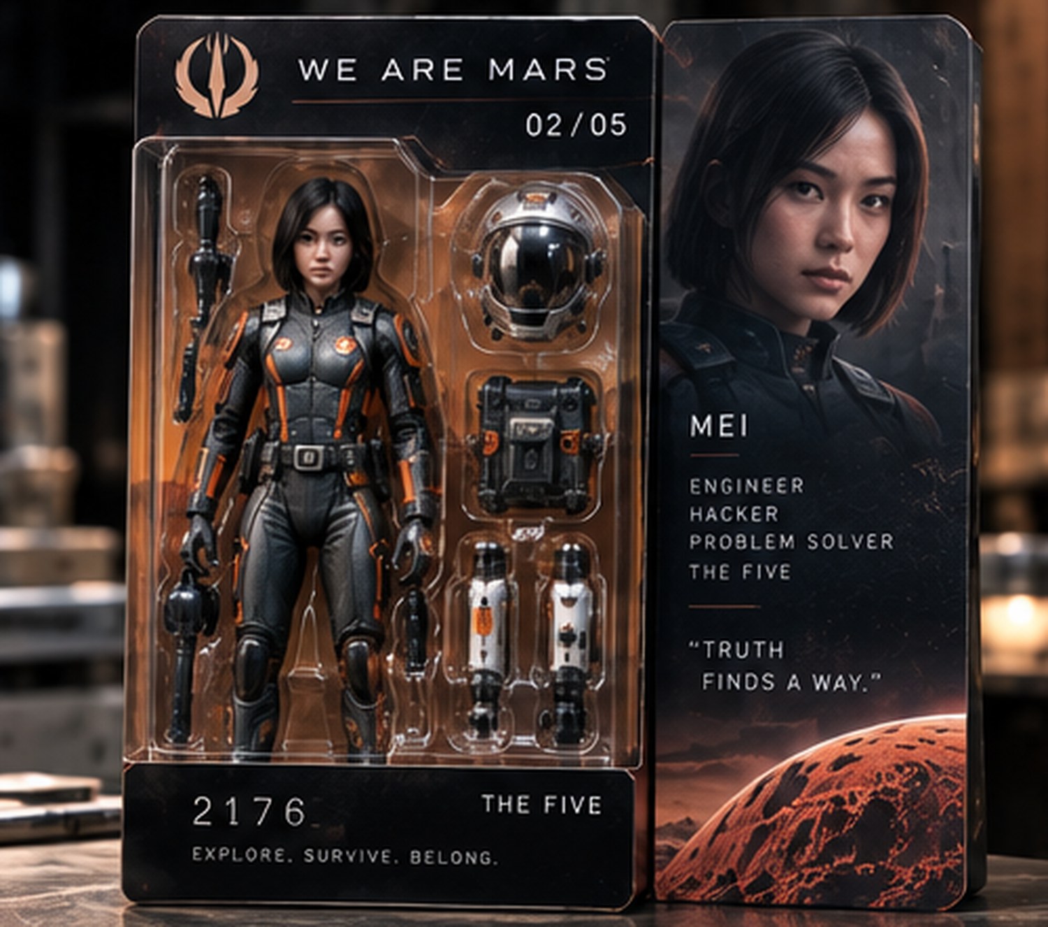 Mei Action Figure, product photograph