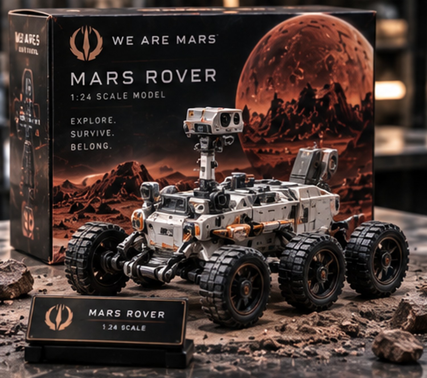 Mars Rover 1:24 Model, product photograph