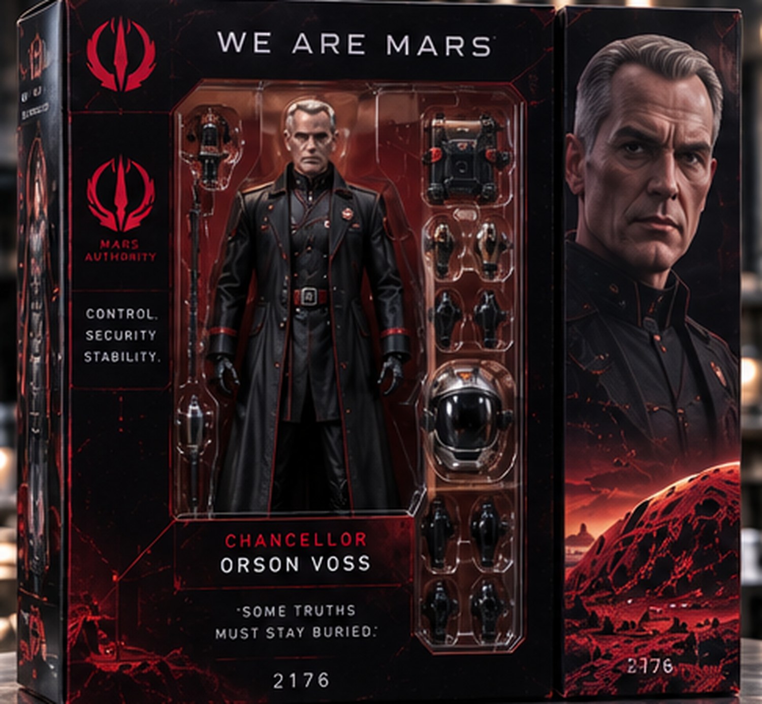 Chancellor Orson Voss Action Figure, product photograph